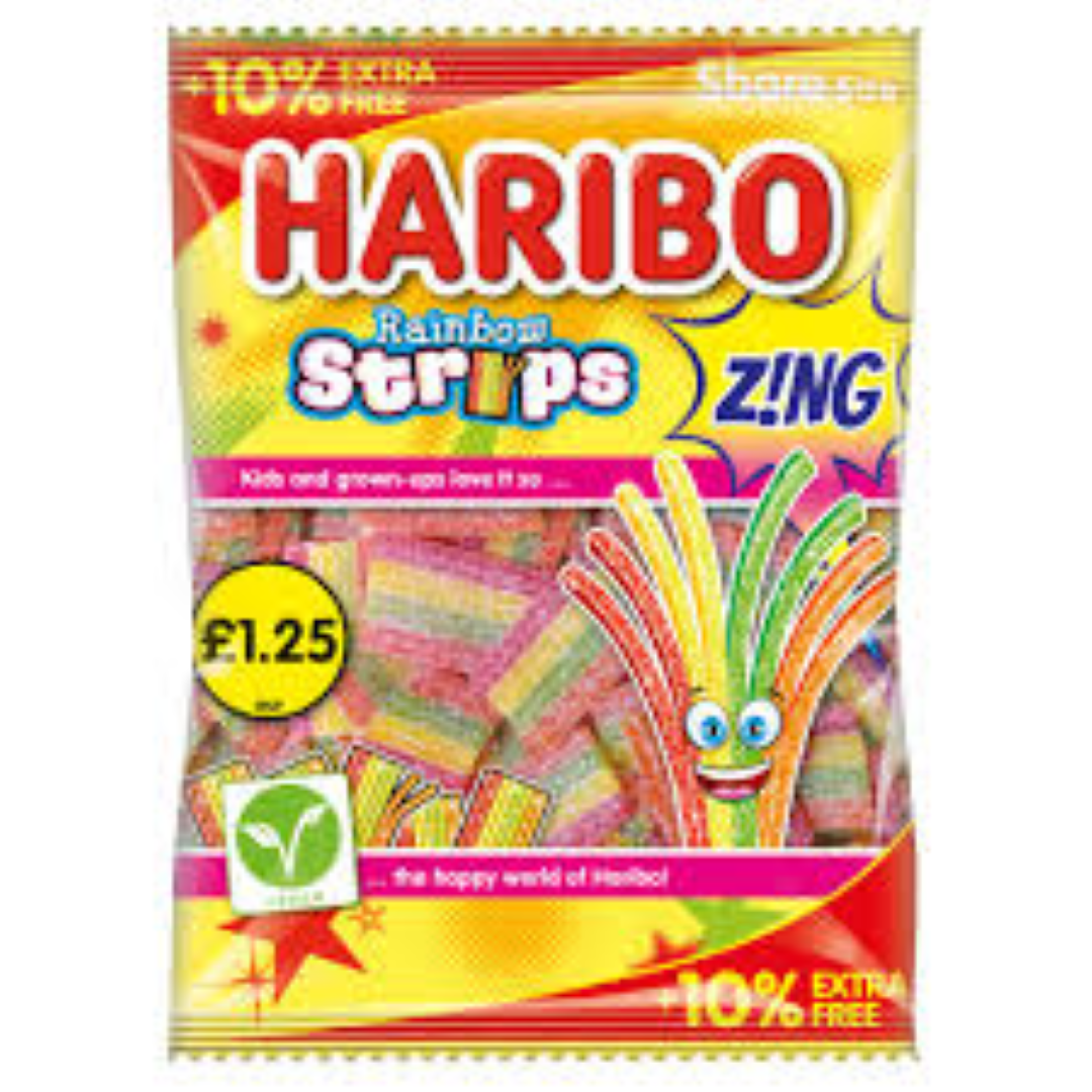 HARIBO RAINBOW STRIP ZING 143G